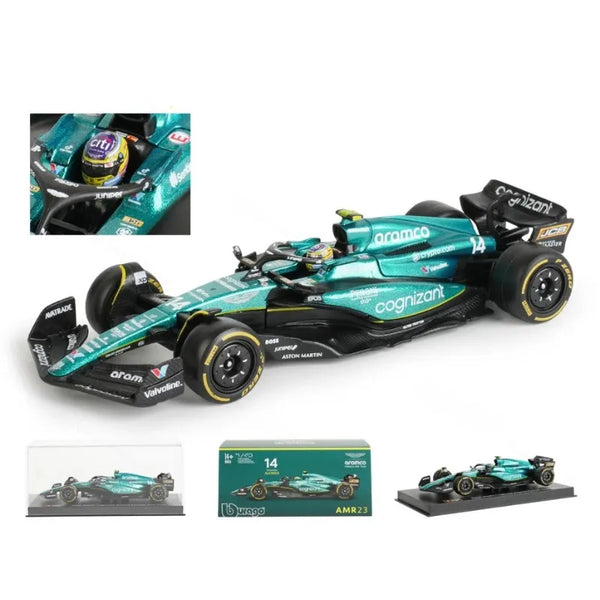 (Premium) Miniatura F1 Aston Martin AMR23 2023 #14 Fernando Alonso – Escala 1:43