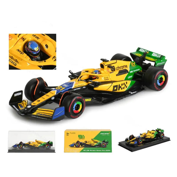 (Premium) Miniatura F1 McLaren MCL38 2024 #81 Oscar Piastri – Escala 1:43