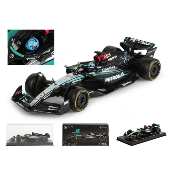 (Premium) Miniatura F1 Mercedes-AMG W15 2024 #63 George Russell – Escala 1:43