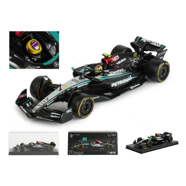 (Premium) Miniatura F1 Mercedes-AMG W15 2024 #44 Lewis Hamilton – Escala 1:43